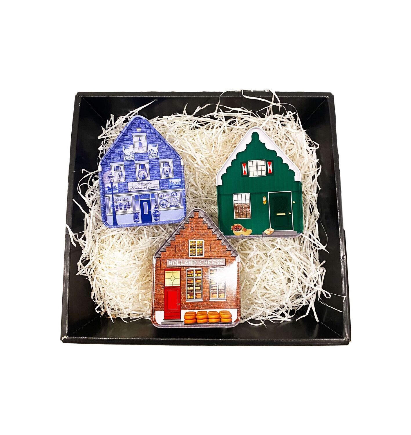 Dutch tin houses gift set