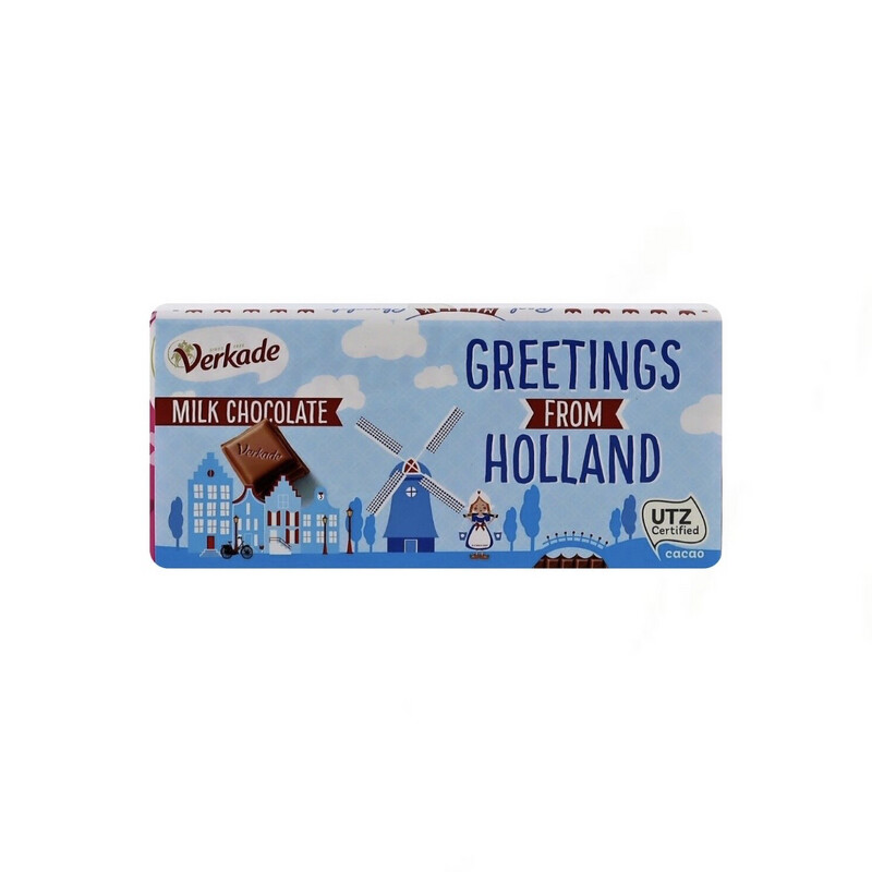 'Greetings from Holland' Milk Chocolate Bar Verkade