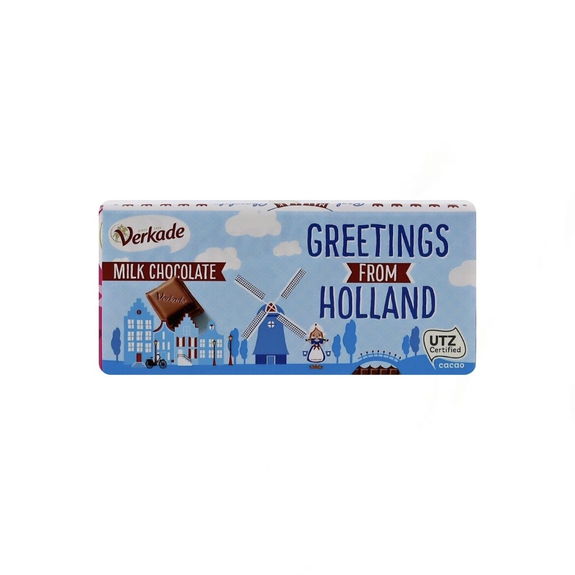 'Greetings from Holland' Milk Chocolate Bar Verkade