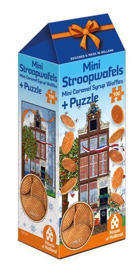 House Box With Mini Stroopwafels And A Puzzle