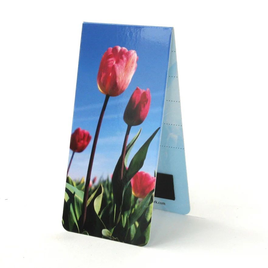 Magnetic bookmark tulips