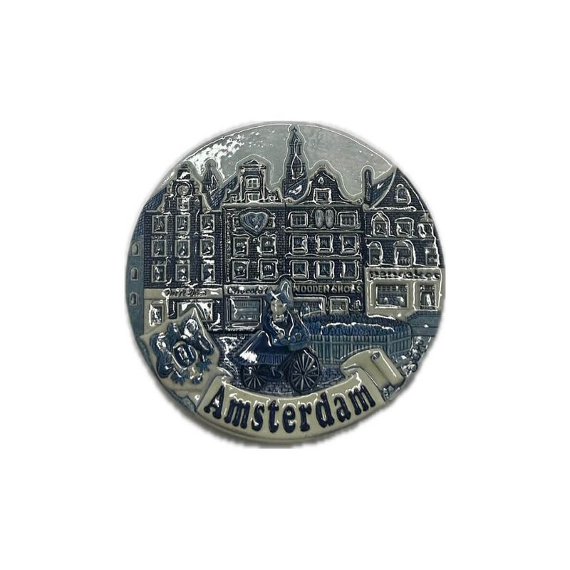 Amsterdam polystone magnet 7,5cm