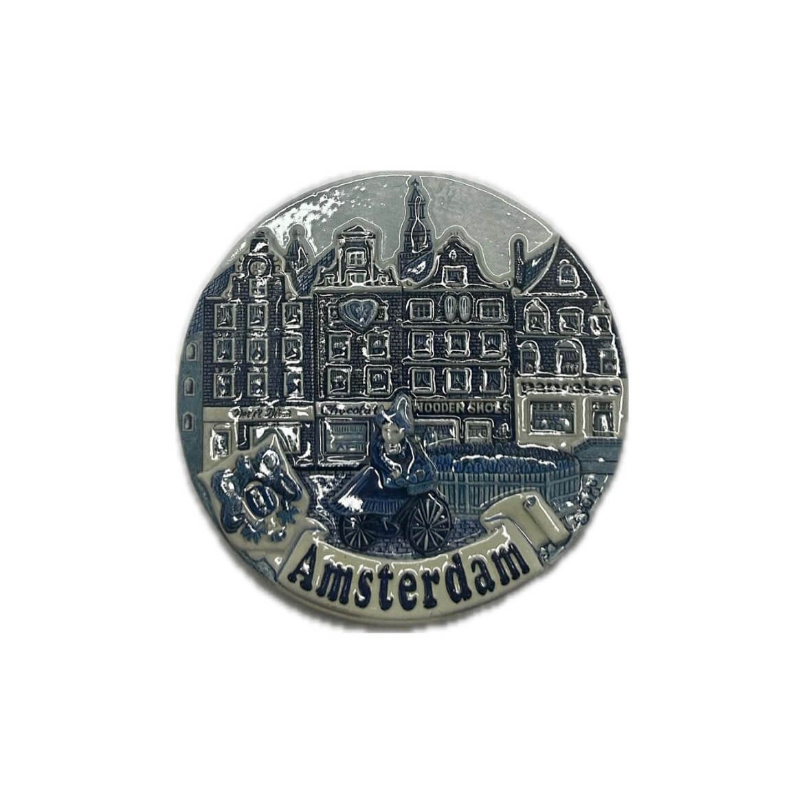 Amsterdam polystone magnet 7,5cm