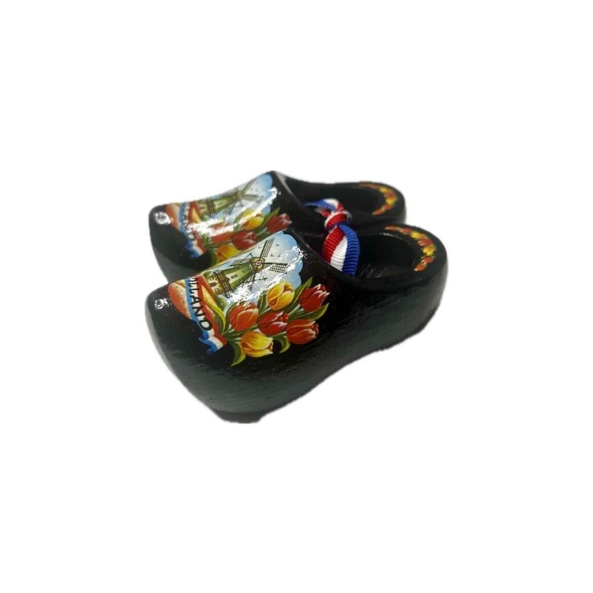 Black Wooden Clogs – 10cm