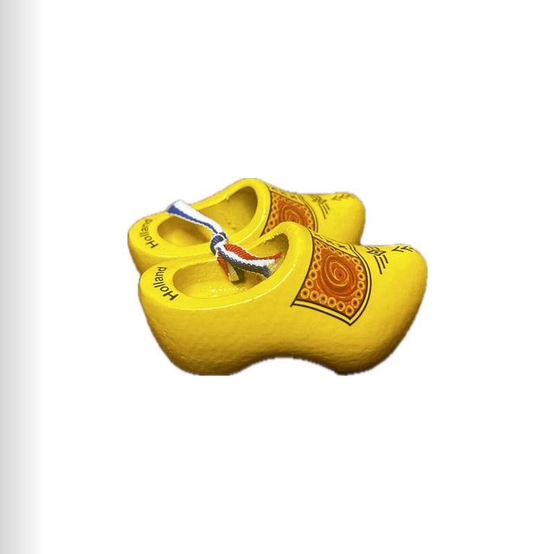 ​Yellow Wooden Clogs – 10cm