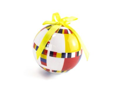 Unbreakable Christmas Bauble – Mondrian’s Victory Boogie Woogie (7cm)