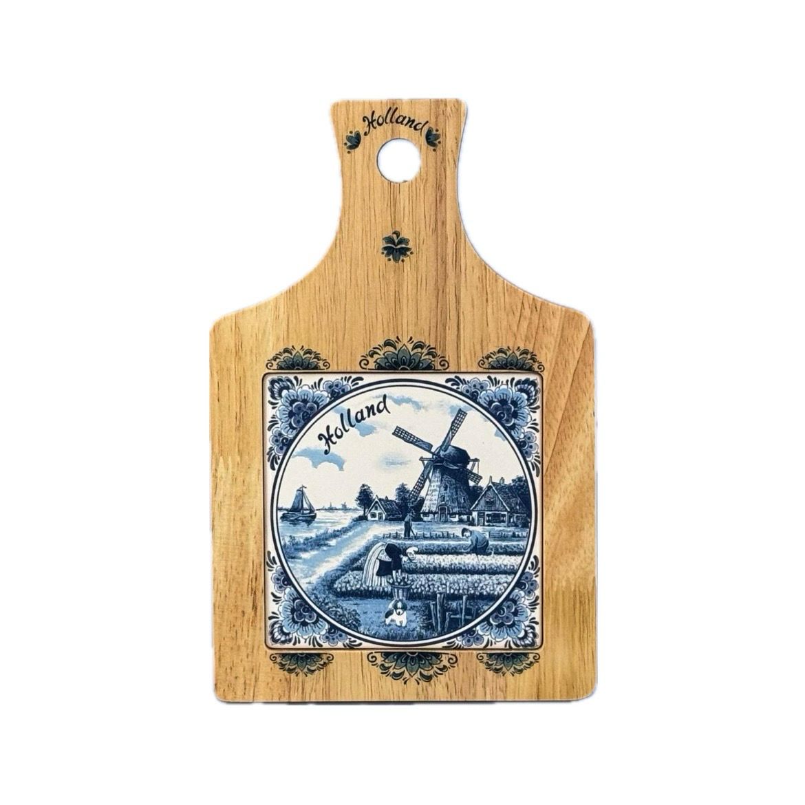 Kaasplank delftsblauwe tegel