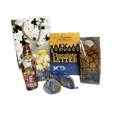 Sinterklaas Gold Gift Bag - L