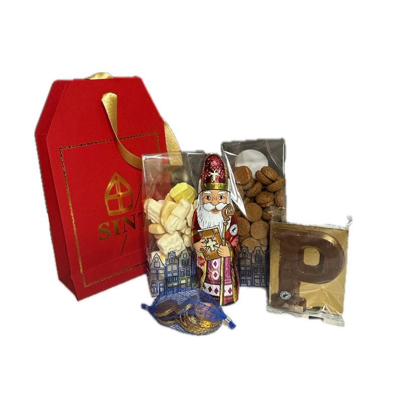 Sinterklaas Red Gift Bag - Medium