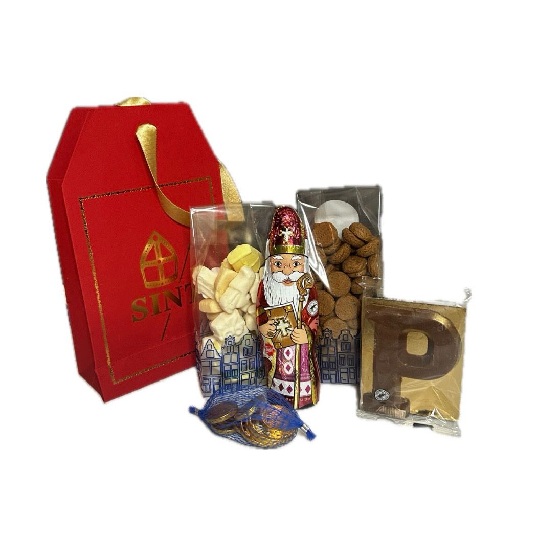 Sinterklaas Red Gift Bag - Medium