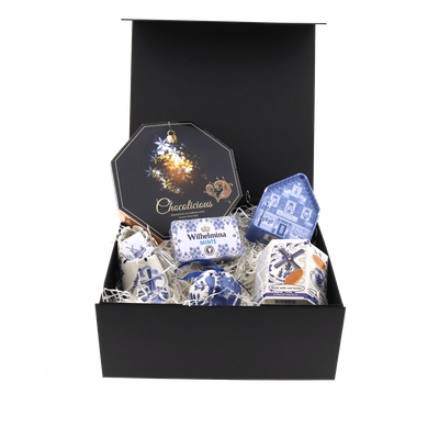 Luxury Christmas Giftbox Delft blue | Large