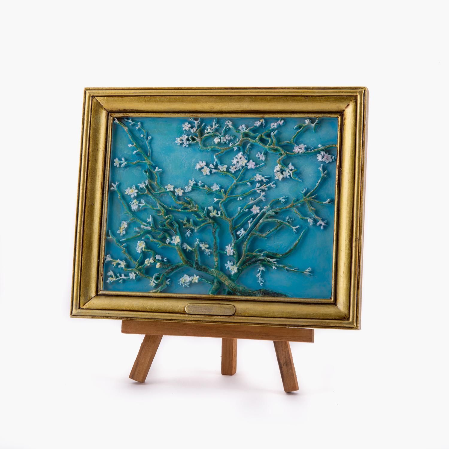 Painting on easel - van Gogh Almond Blossom