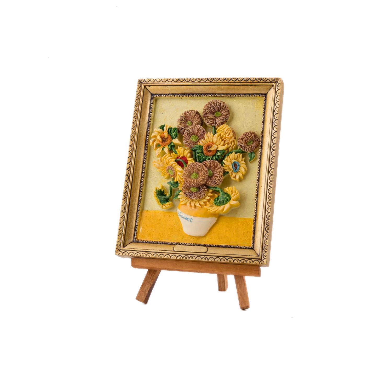 Painting on easel - van Gogh Sunflowers