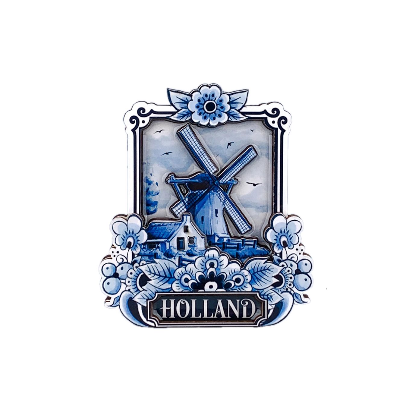 Magnet delftblue windmill