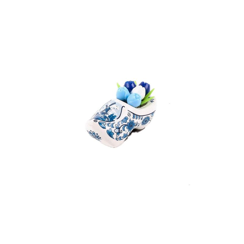 Magneet klomp delftsblauw tulpen