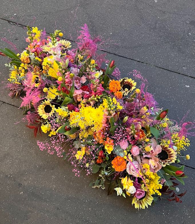 Raquette de deuil allongée Raquette de deuil allongée