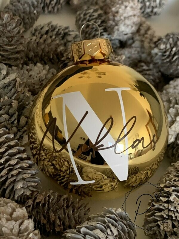 Weihnachtskugeln "Monogram"