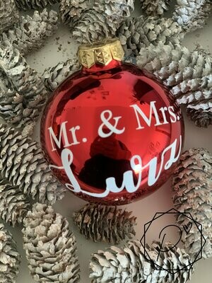 Weihnachtskugel "Mr. & Mrs."