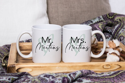 Tassen-Set "Mr. & Mrs."