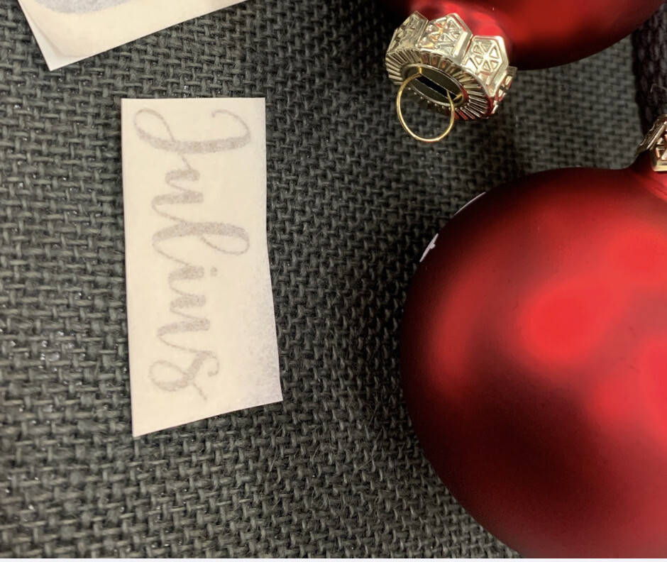 Weihnachtskugel Aufkleber "Klassisch"