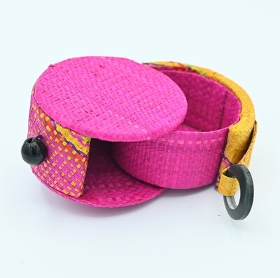 Portagioie raffia mini 4 cm