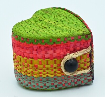 Portagioie raffia cuore 3 cm