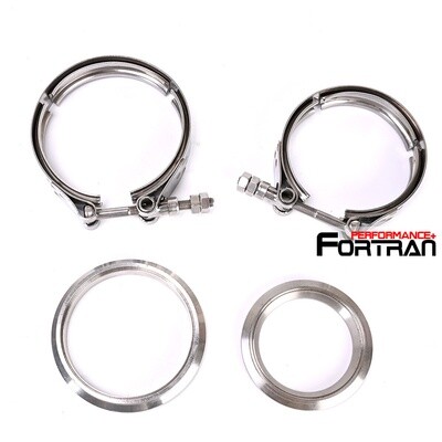 Turbine Housing Flange Clamp Set for TiAL Stainless GT30 GT35 GT30R GT35R v-band
