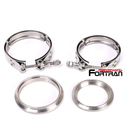 Turbine Housing Flange Clamp Set for TiAL Stainless GT30 GT35 GT30R GT35R v-band