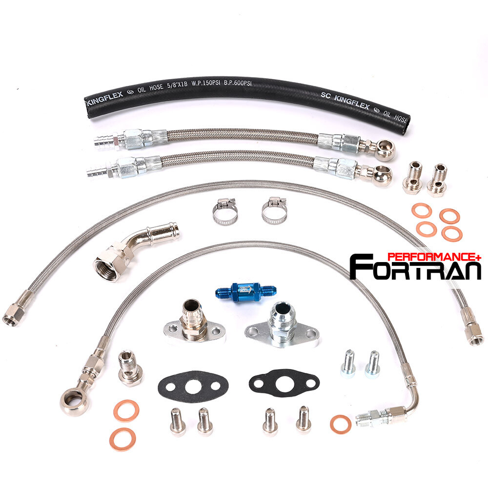 Turbo Oil Water Line Kit Fit Ford Falcon BA BF XR6 FPV UTE GT3576R GT3582R