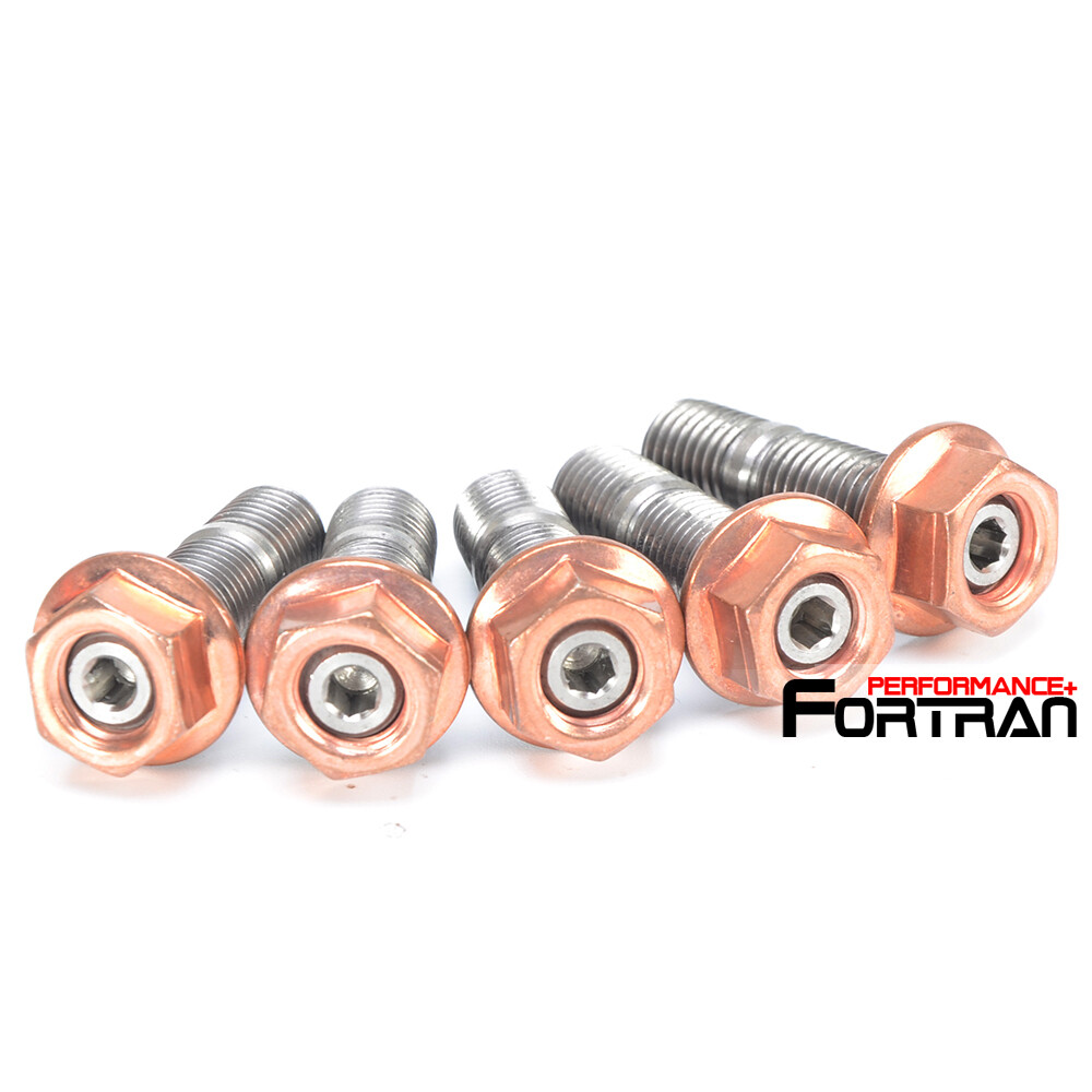 Turbo Stainless Stud Kit &amp; Egged nuts M10x1.5 For Garrett GT40 GT42 Turbo