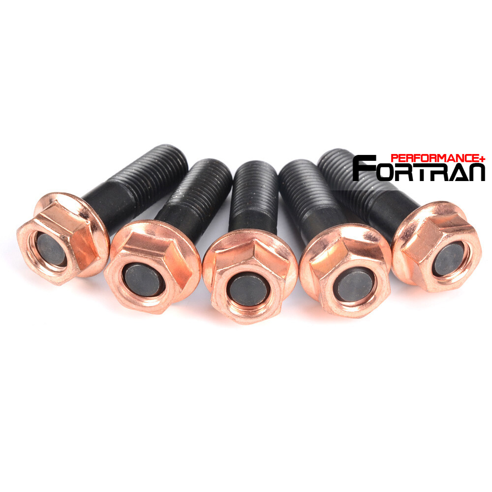 SCM435 Turbo Stud Kit w/ Egged nuts M8x1.25mm for GT25 GT28 T28 Nissan Turbo