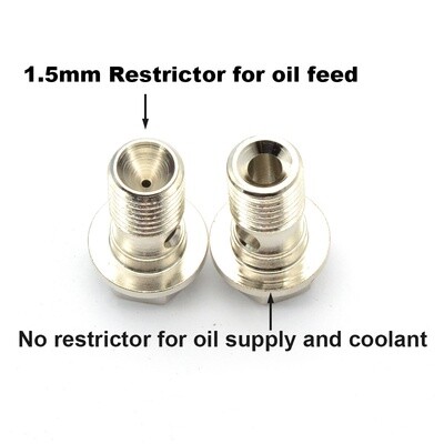 Turbo Oil Feed Banjo Bolt MAZDA 3 5 6 CX7 CX9 K0422 / Prevent Smoke 1.5mm hole