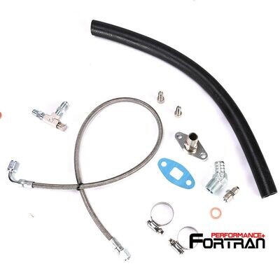 Turbo Oil Feed n Drain Hose Kit For Nissan Patrol TD42 GQ w/ Holset HX30 HX35