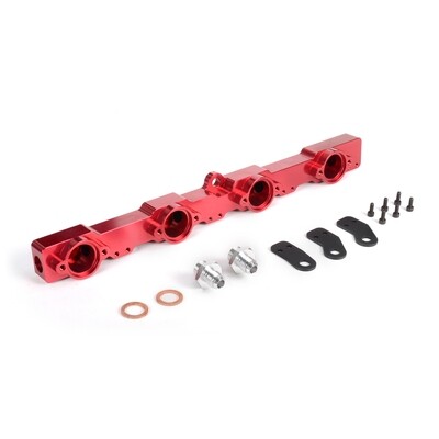 HIGH FLOW FUEL RAIL KIT FOR NISSAN S13 SR20DET SR20 SILVIA Side Feed / RED
