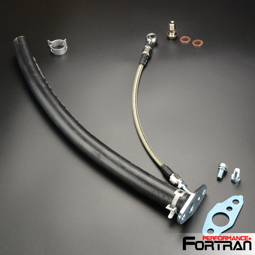 Turbo Oil Feed / 19mm Drain Line Kit For TOYOTA starlet 4EFTE w/CT9 CT20 CT26