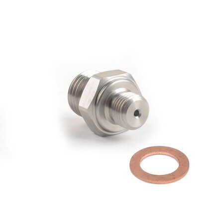 Stainless Turbo Oil Feed Adapter Kit M10 x 1.0mm to M14 x 1.5mm Borgwarner BV39-020 / 057