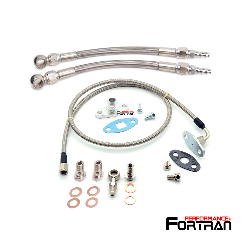 Turbo Oil / Water line kit Volvo 240 1981-1984 B21FT w/ Stock Garrett T3 Turbo