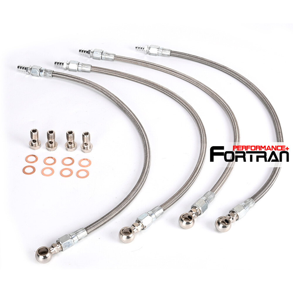 Turbo Water Braided Teflon Line Kit FOR Nissan Z32 300ZX Garrett GT28R GT30R G25 G30 G35 6AN