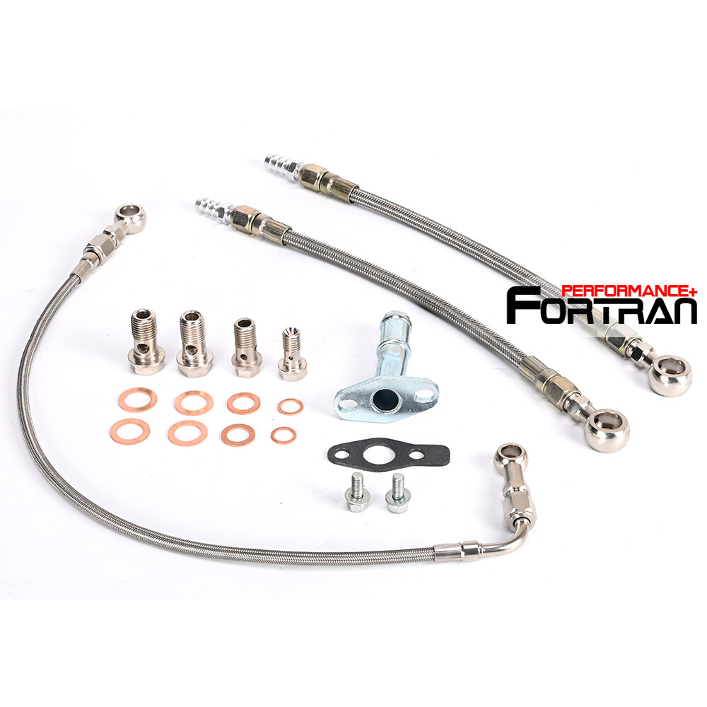 Turbo Oil Water Line kit For Mitsubishi 4B11T Lancer EVO X 10 w/ Stock TD05H /TD05HA Turbo