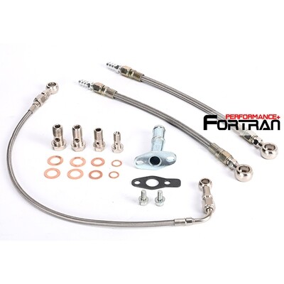 Turbo Oil Water Line kit For Mitsubishi 4B11T Lancer EVO X 10 w/ Stock TD05H /TD05HA Turbo