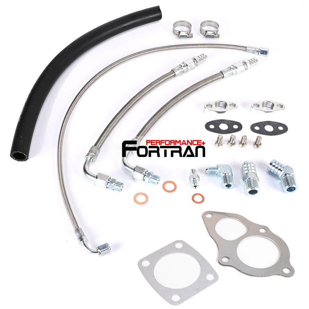 Turbo oil water install kit Fit Mitsubishi DSM 1G Eclipse EVO 1-3 TD05H 90~94