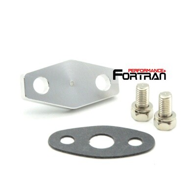Aluminum Turbo 4AN Oil Feed Fit HT18 K24 K26 K27 HX35 HX40 (5mm restrictor)