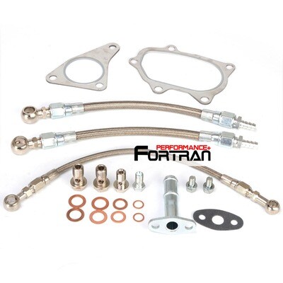 Turbo Oil Water Teflon Line Kit Fit SUBARU IMPREZA Forester w/ IHI VF34 BB