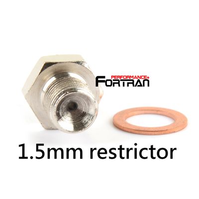 Turbo Oil Feed Adapter Fitting M12x1.25 mm 4G63T EVO DSM TD05 1.5mm restrictor