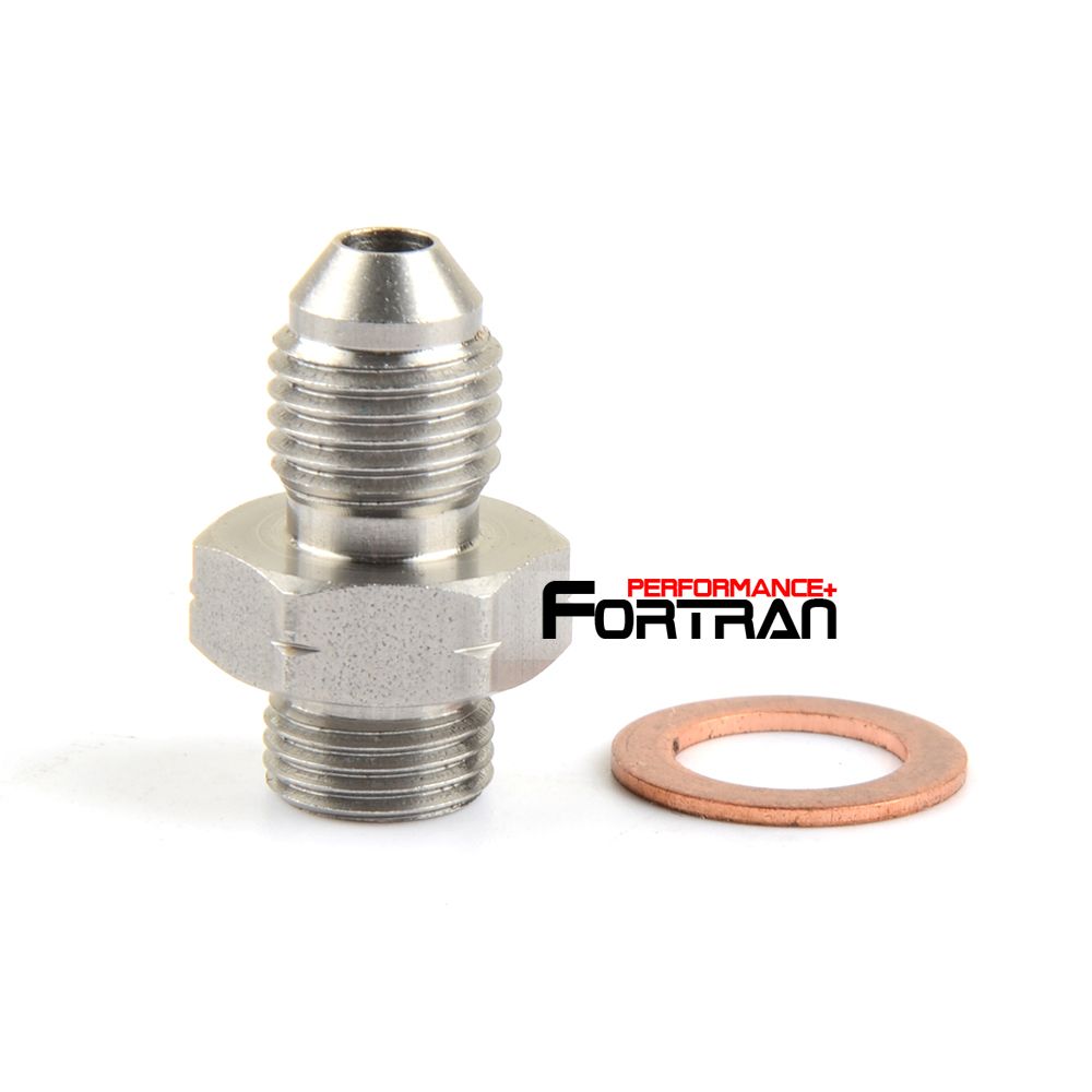 Stainless Turbo Oil Feed Adapter Garrett GT25 GT28 GT30 GT35 Journal Bearing