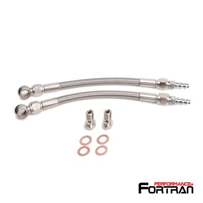 Turbo 6AN Water Coolant Line Kit M12x1.25 mm TD02 TD03 TD04 fit 1/2&quot; Hose