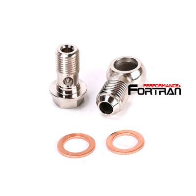 Turbo Water Coolant Banjo Bolt Kit -6AN to M12x1.5 w/o Restrictor SAAB VOLVO