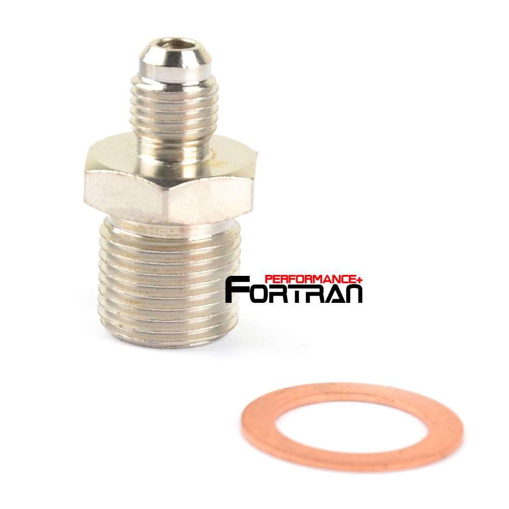 Turbo Coolant Adapter Fitting M16x1.5 mm to -4AN For Garrett T3 TB03 SAAB VOLVO
