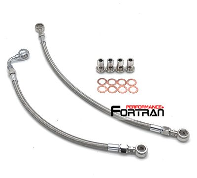 Stainless Braided Oil cooler Lines Hose Pipes Kit for Mitsubishi EVO 7 8 9