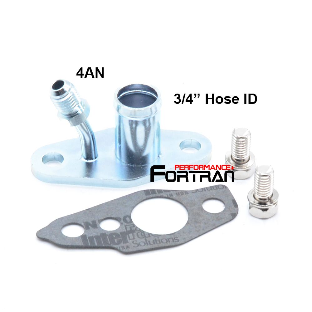 Oil Feed Return Flange Kit for TOYOTA CT12 CT20 CT26 4AN Feed 3/4&quot; Hose Drain